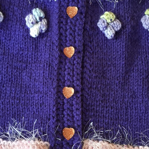 HANDKNIT By Marlis Erikson Toddler Cardigan Sweater - Picture 5 of 17